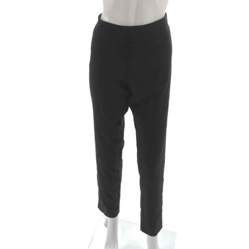 Fabrizio Gianni Womens Ankle Dress Pants Black Cotton Spandex Size 12
